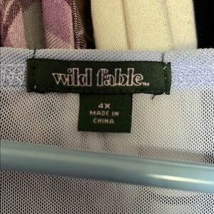Wild Fable Sheer White Mesh Top